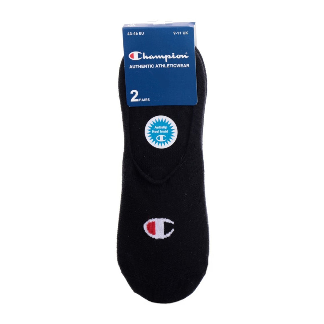 Champion 2-Pack Footie Socks Black U24561-KK001
