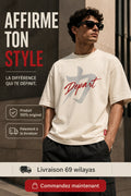 Départ — T-shirt oversize beige pour homme