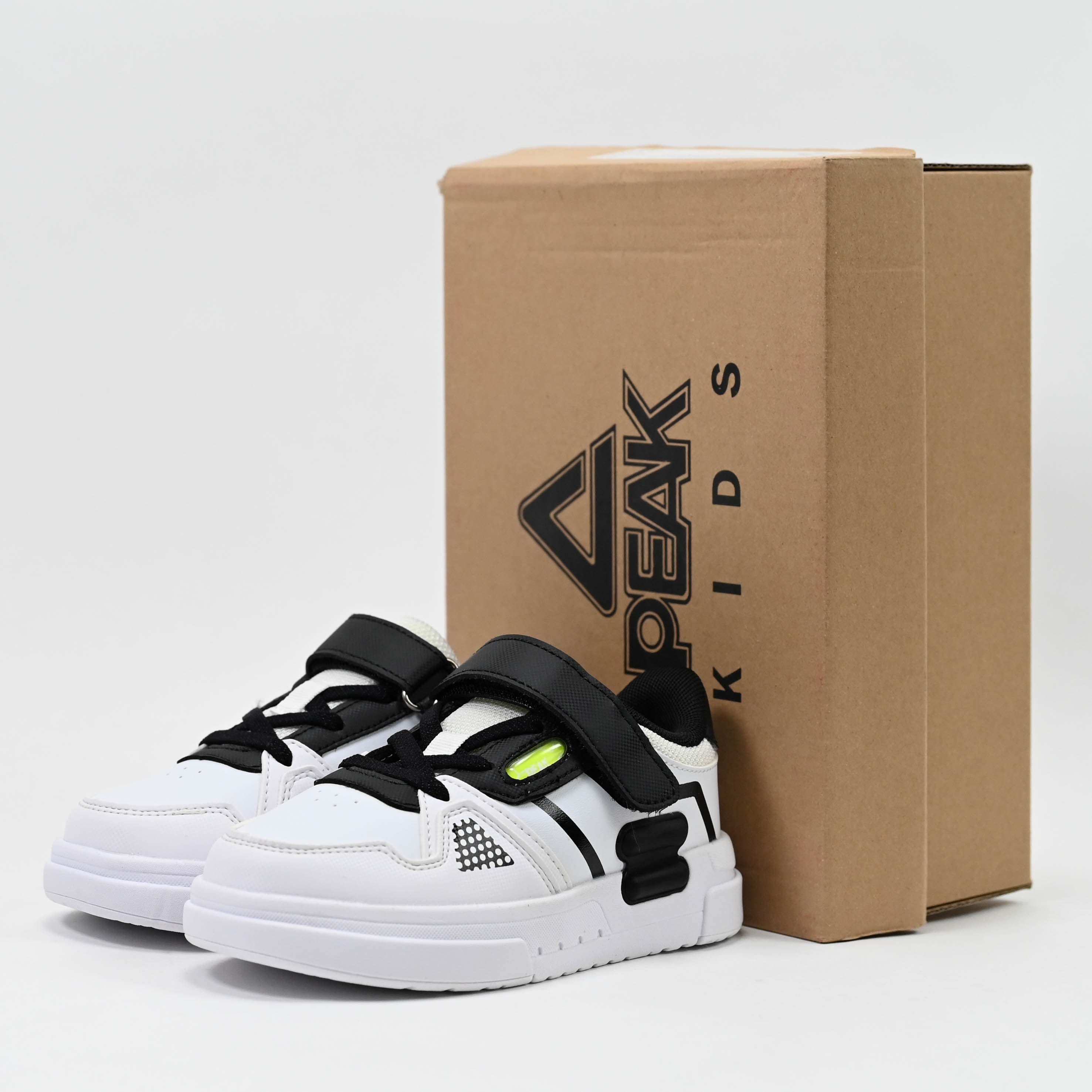 Peak Kid\'s Culture Shoes White Black EK41850B-1020