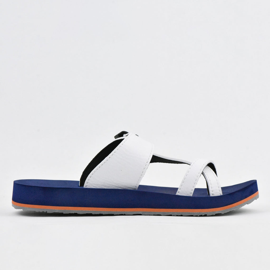 KITO CLAQUETTE AA51M WHITE-NAVY BLUE AA51MWNB