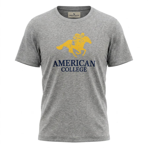 American College t-shirt pour Homme TS260103-GREY-YELLOW