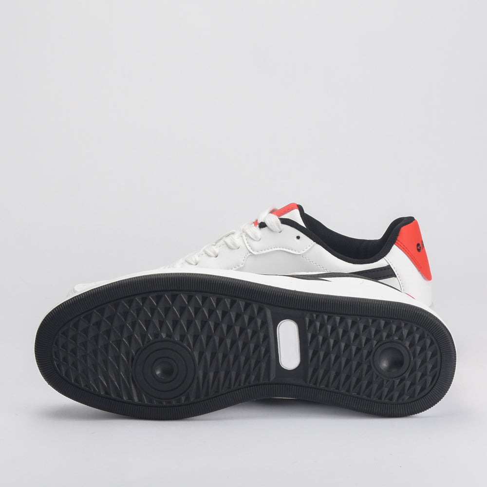 Varsity Court White-Black-Red \ L014810