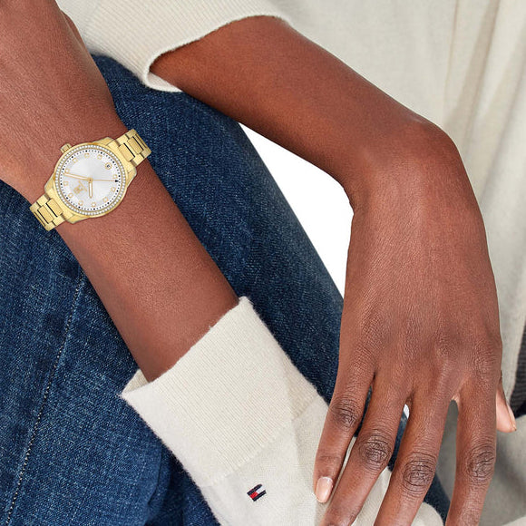 Montre Tommy Hilfiger Gold Steel Silver Dial 1782758