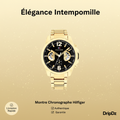 Montre Tommy Hilfiger Gold Steel Black Dial Multi-function 1710638