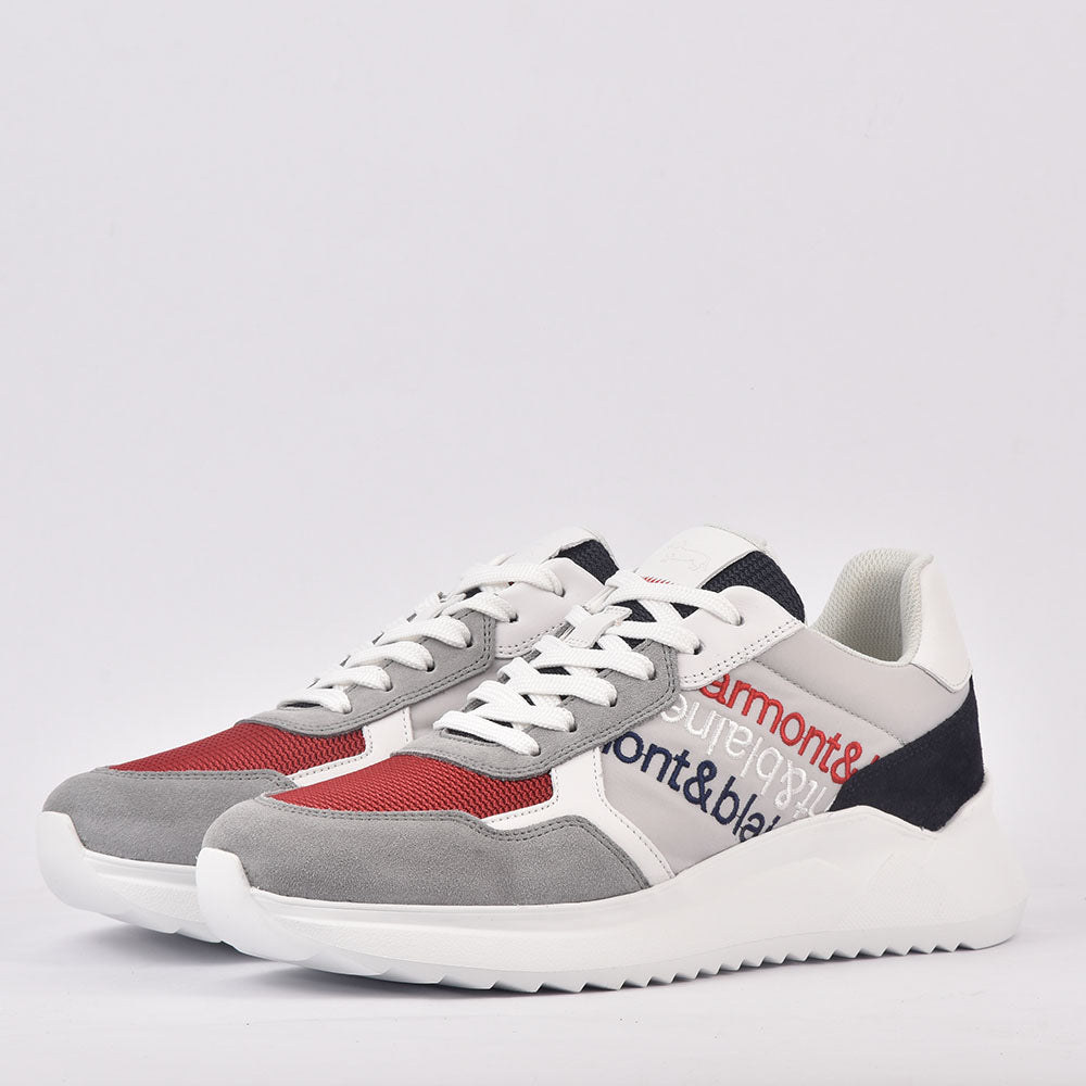 HARMONT AND BLAINE SCARPA UOMO CAMOSCIO TEX FABRIC GRIGIO EFM231-061-6240