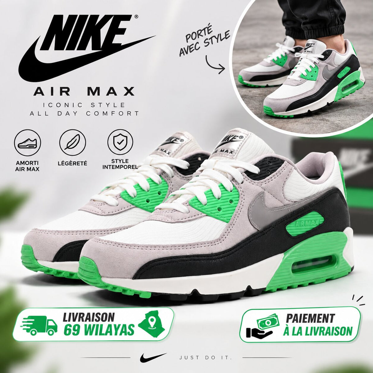 Nike Air Max 90 Scream Green Sneakers