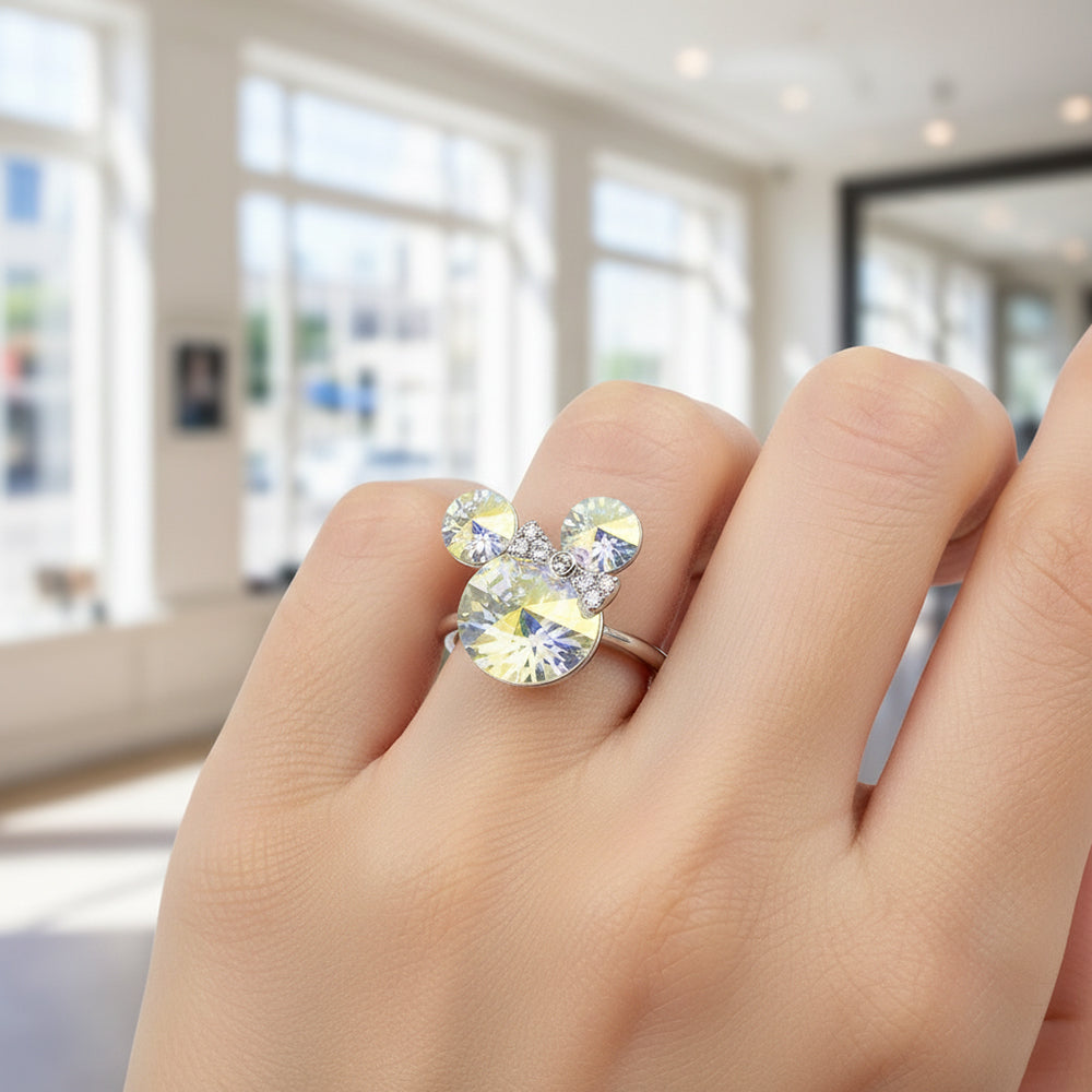 bague mickey mousse multi couleur