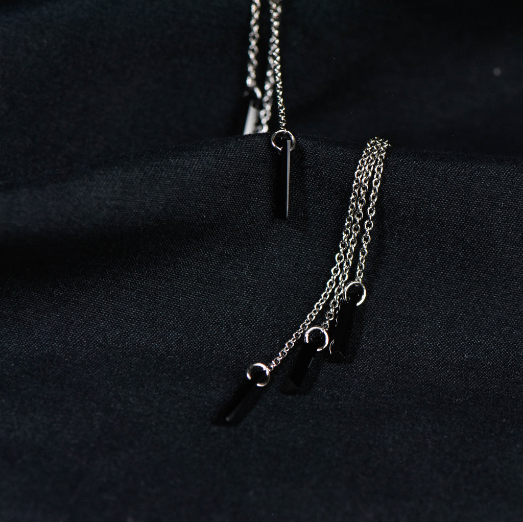 GEOMETRIC CEYLONITE  EARRINGS