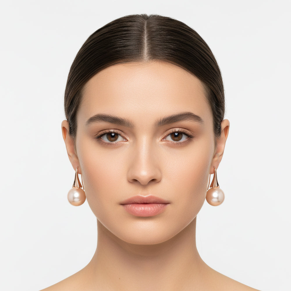 ROSE PEARL EARRINGS