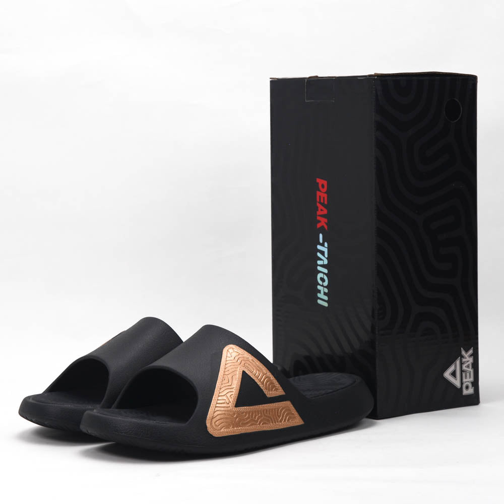 Peak Taichi Slippers Black Gold E92037L-2083