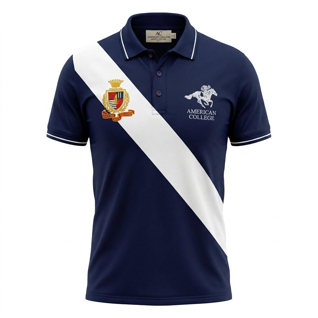 American College t-shirt pour Homme PL250308C-NAVY