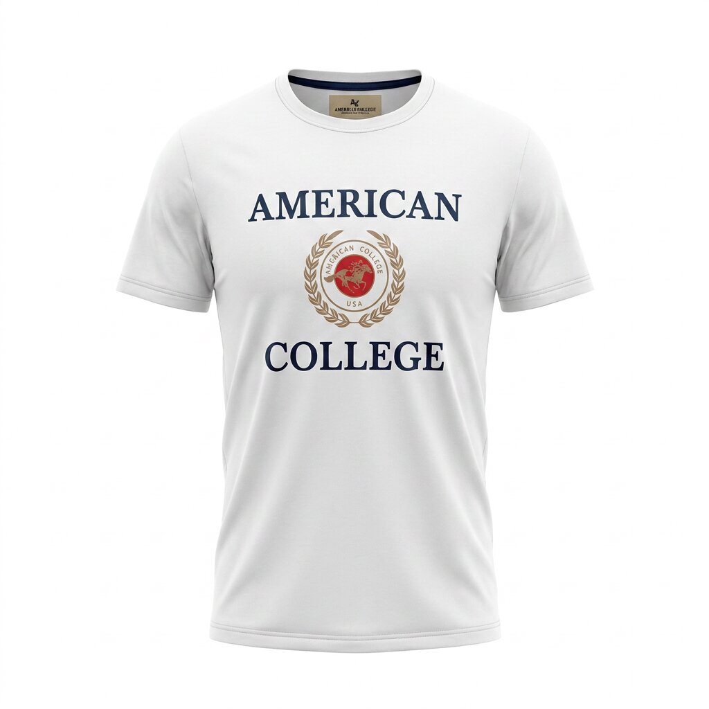 American College t-shirt pour Homme TS260112-WHITE