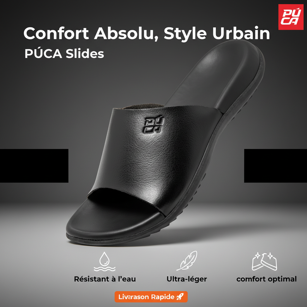 نعال رياضية للرجال من PUCA - لون أسود كريتر 10933