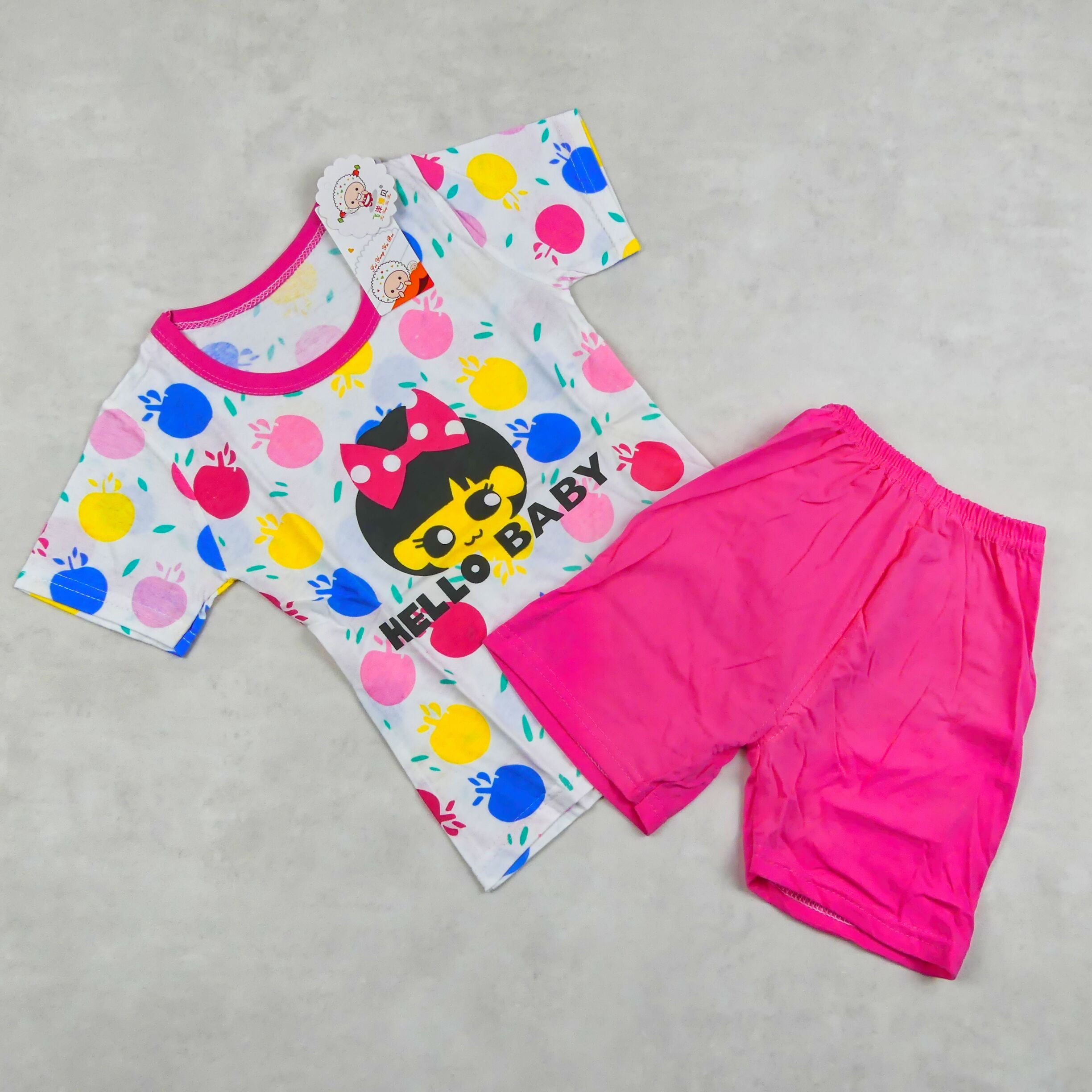 ENSMBLE MOTIF HELLO BABY multicolore 4297