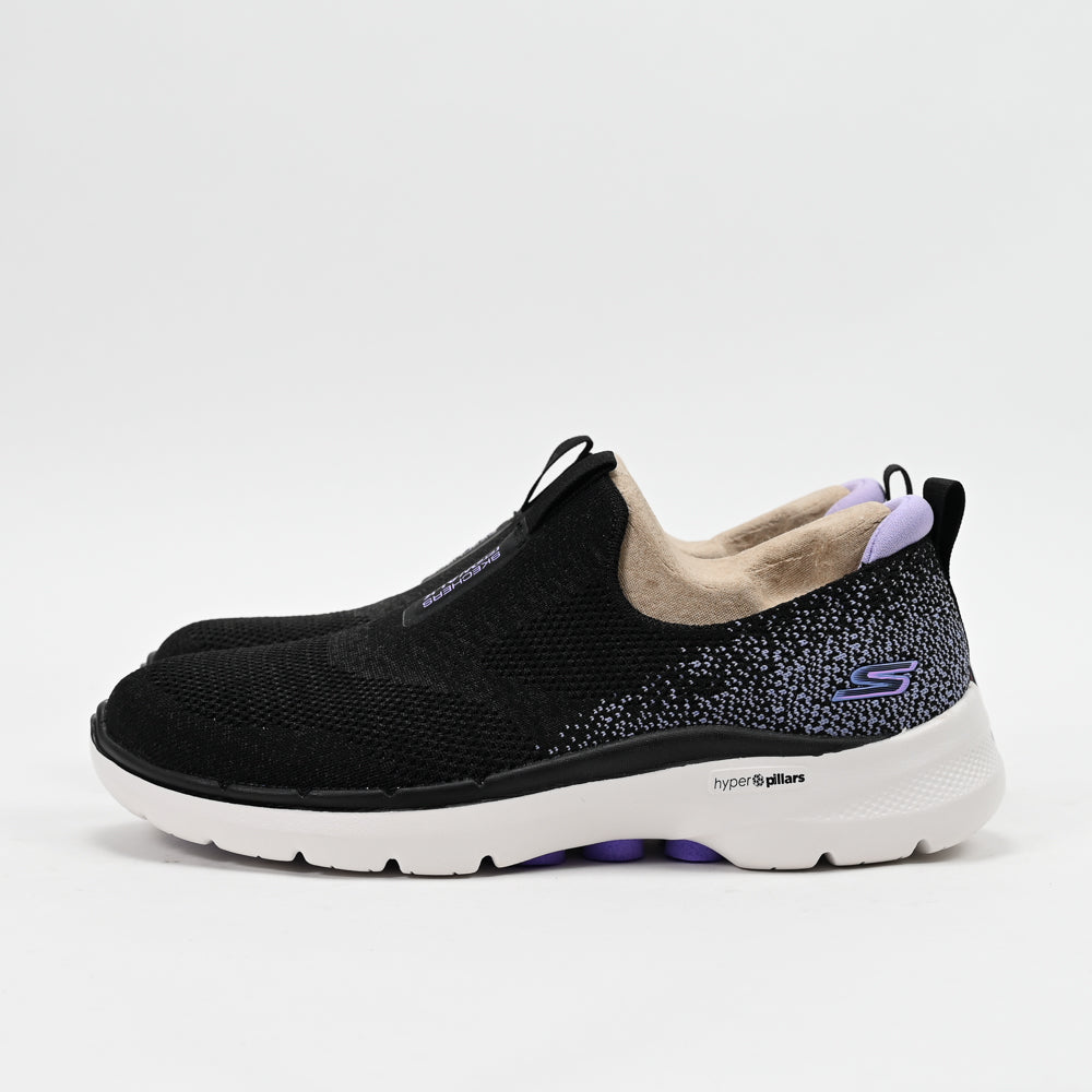 Skechers GO WALK 6 – Glimmering Walking Shoes Noir/Lavande