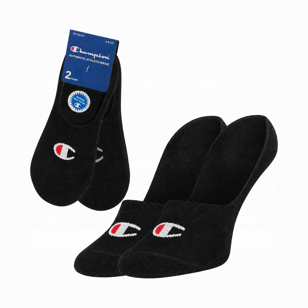 Champion 2-Pack Footie Socks Black U24561-KK001