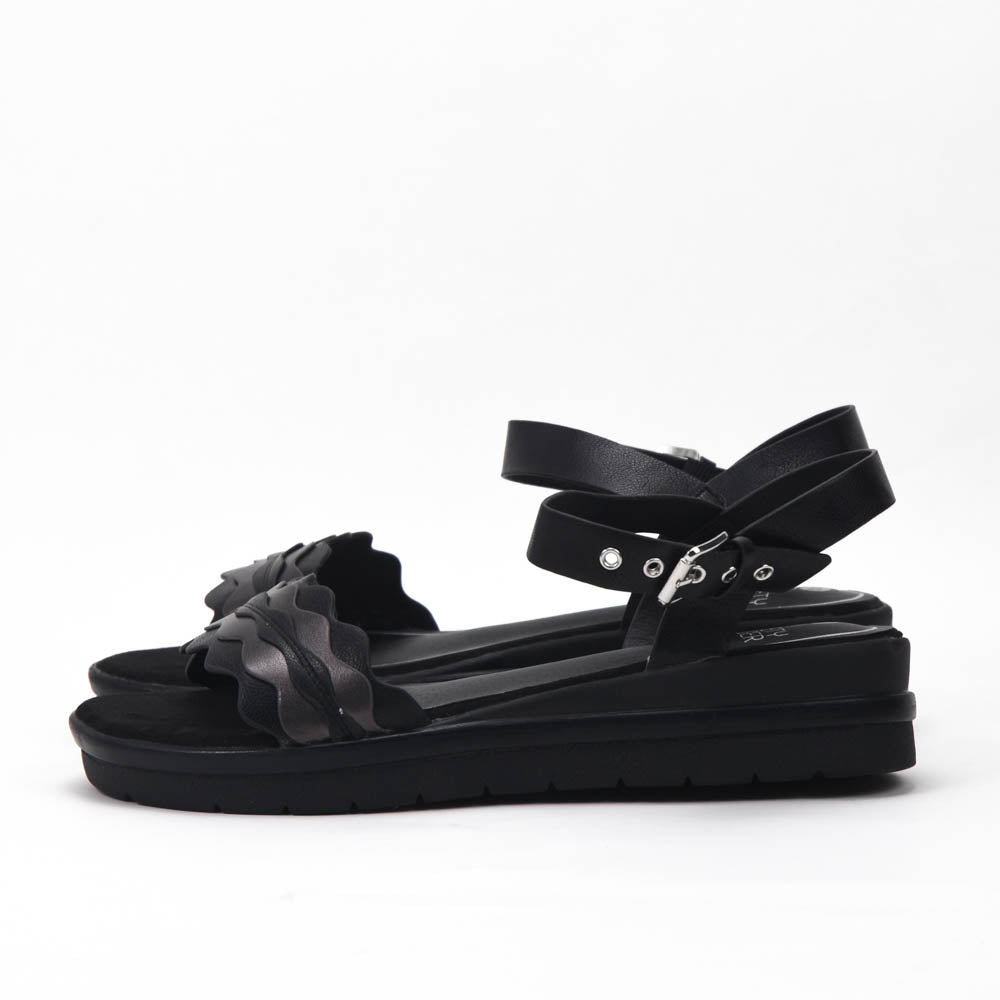 Safety Jogger Sandales Compensées Femme Black Pewter 592056-BLK-PEW