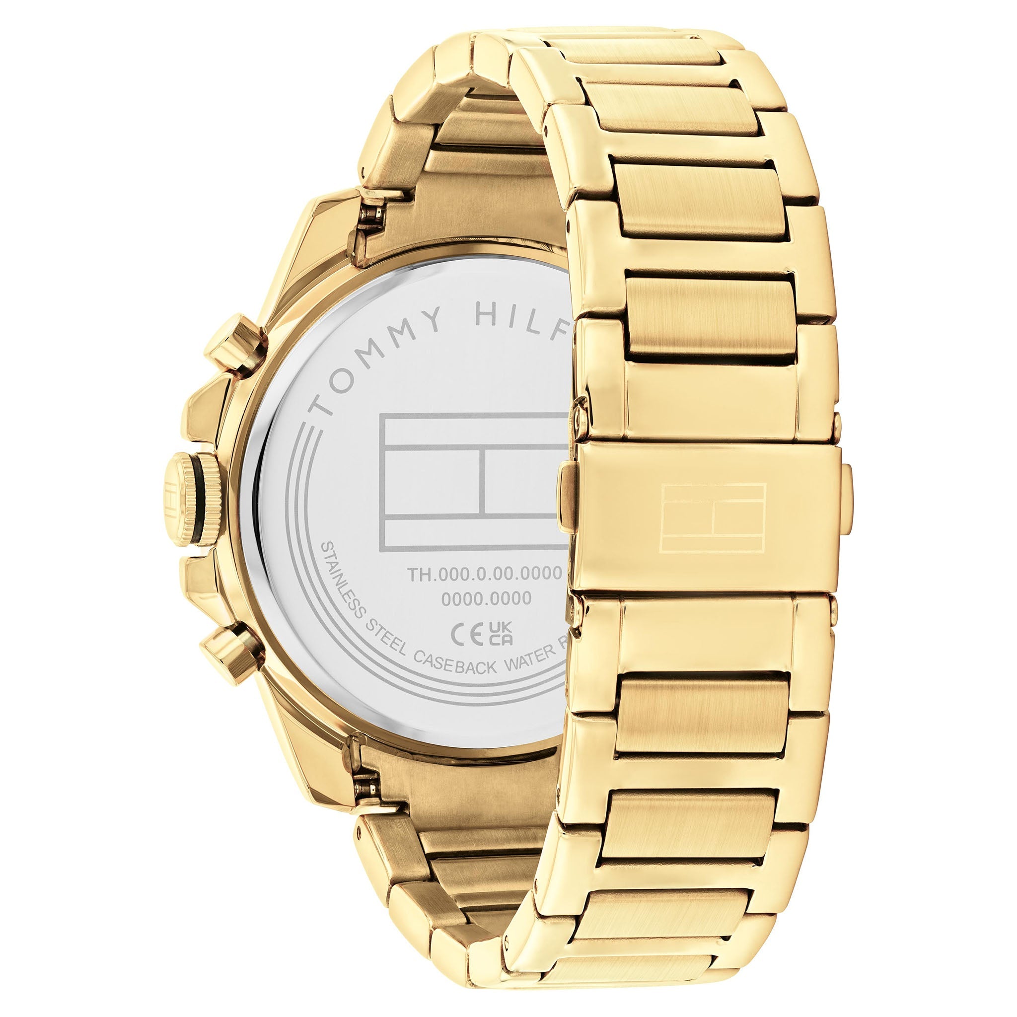 Montre Tommy Hilfiger Gold Steel Black Dial Multi-function 1710638
