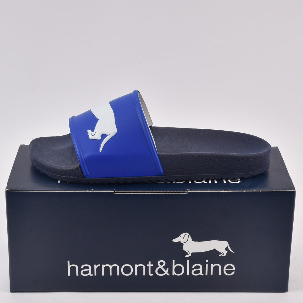 HARMONT AND BLAINE CIABATTA UOMO EVA - LOGO BLU - BIANCO / EFM231-131-6500