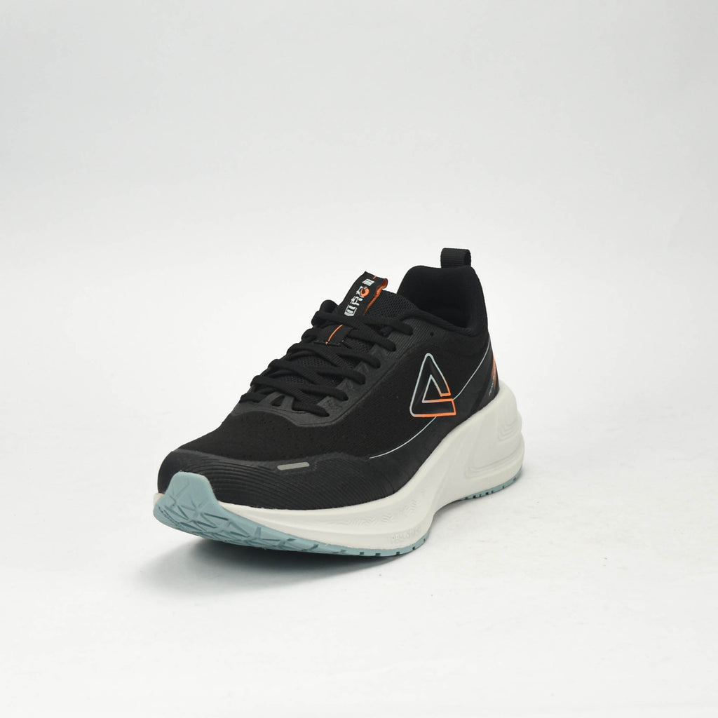 PEAK CUSHION RUNNING SHOES-BLACK/LT.GREY EXT54387H-2022