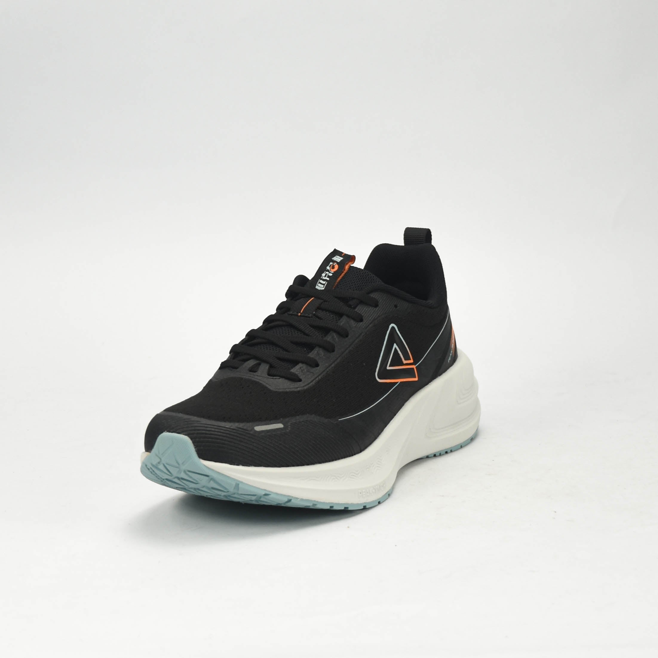 PEAK CUSHION RUNNING SHOES-BLACK/LT.GREY EXT54387H-2022