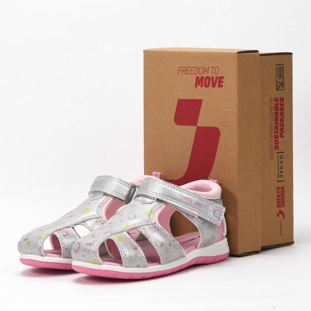 Safety Jogger Sandales Anatomiques Argent Enfant 607701-SIL-PNK