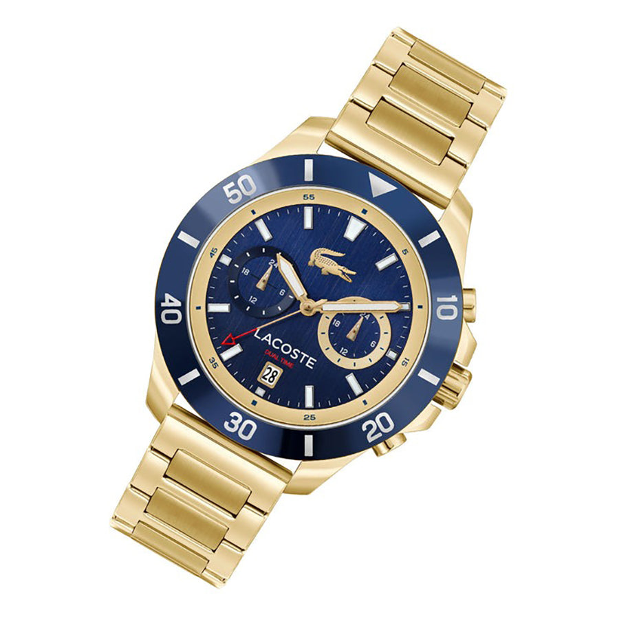 MONTRE Lacoste Gold Steel Navy Dial Multi-function Men\'s Watch  2011343