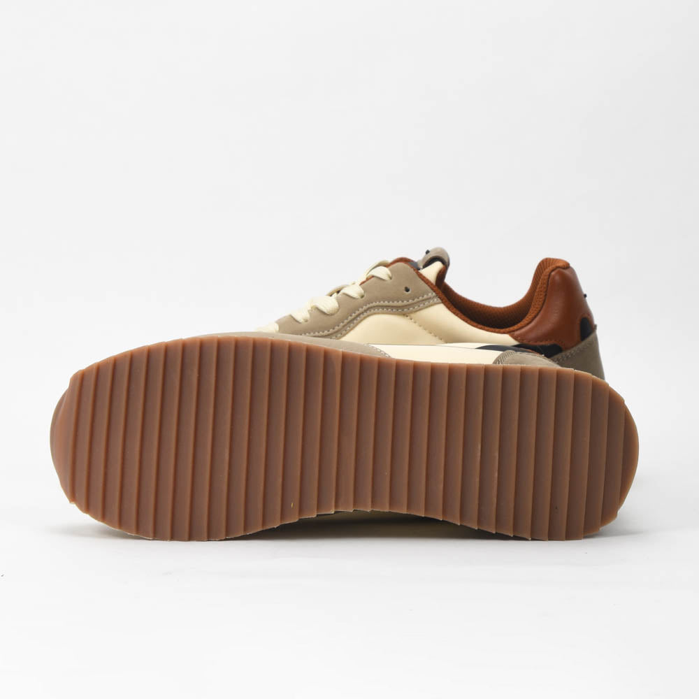 La Martina Low Sneakers Blue Leather LFM252-040-A70-AE