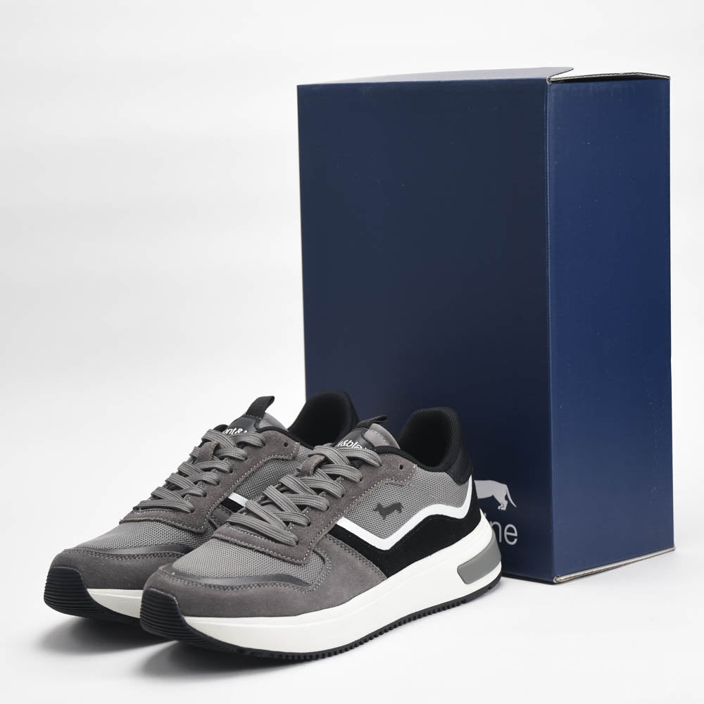 Harmont and Blaine Suede and Technical Fabric Sneakers EFM252.050.A60.AD