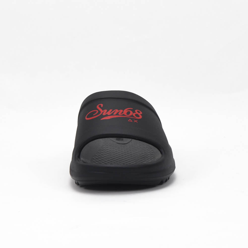 SUN68 Slippers Monoblock X36115-1110-NERO-ROSSO