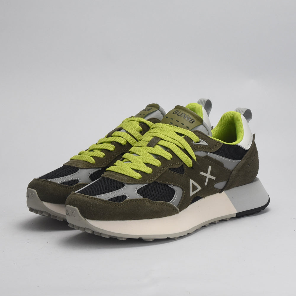 BASKET SUN68-JAKI-OUTDOOR-19-MILITAIRE