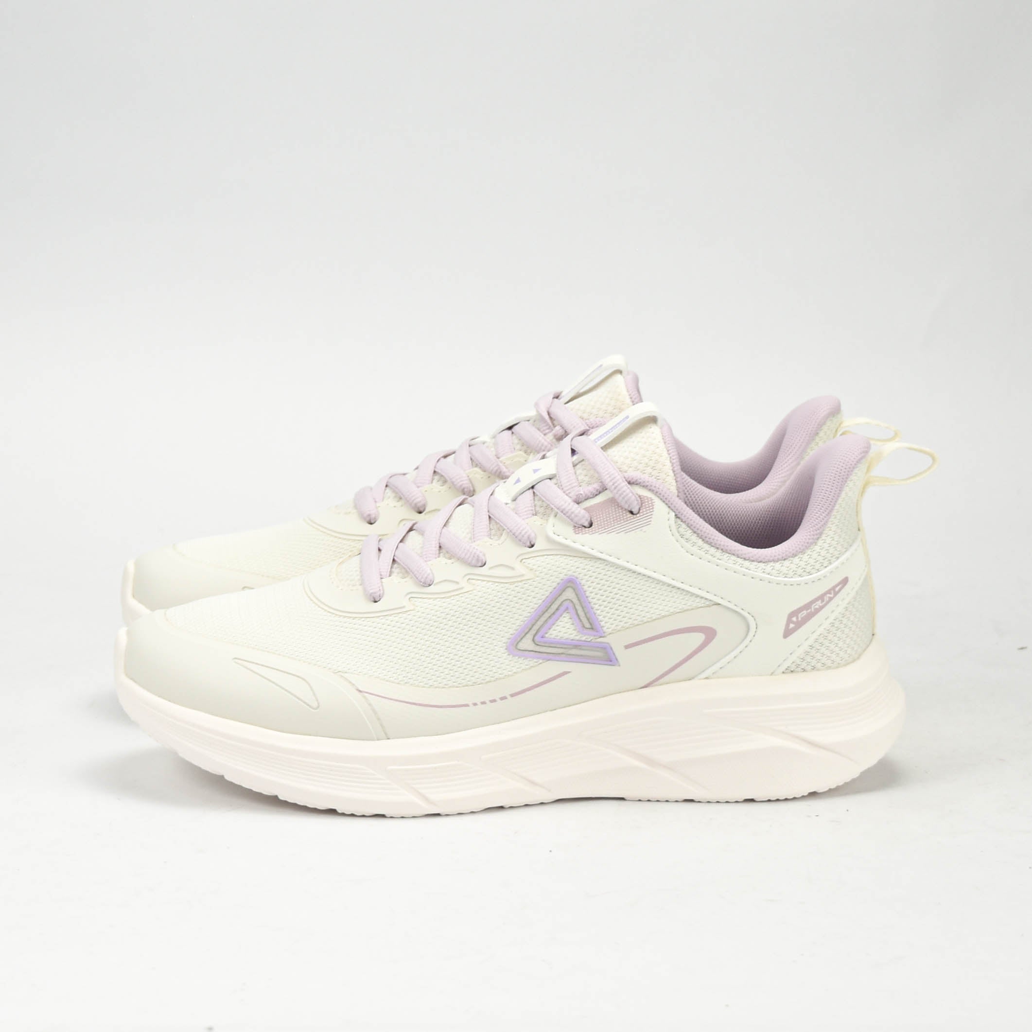 PEAK TRAINING RUNNING SHOES-WHITE/PURPLE EXT54428H-Z524