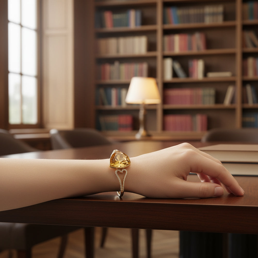 Bracelet triangle miel