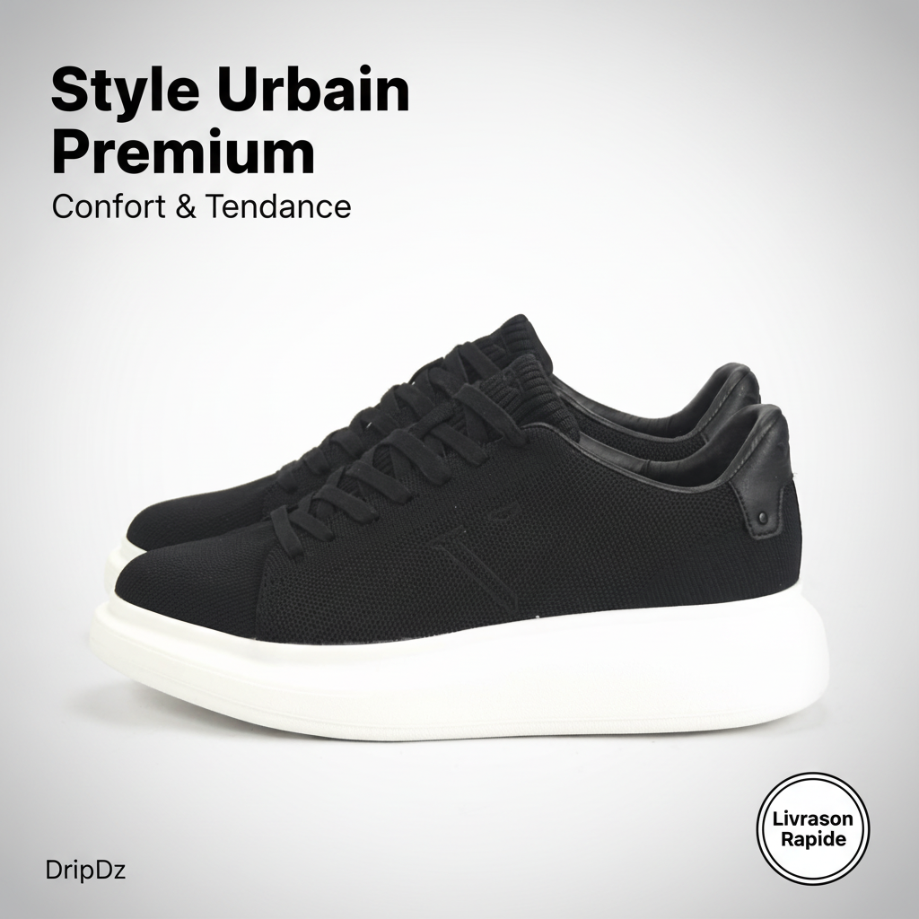 VO7 SHOES ELYSEE KNIT BLACK CH-ELY-BLK