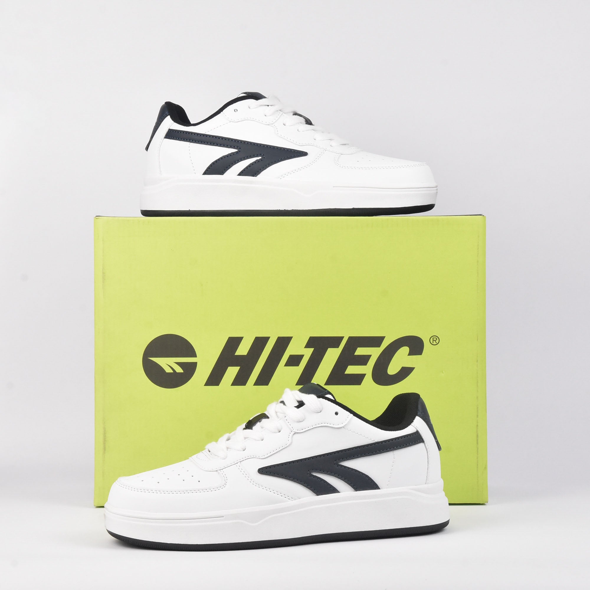 VASITY COURT WHITE/NAVY/BLACK HI TEC S013767