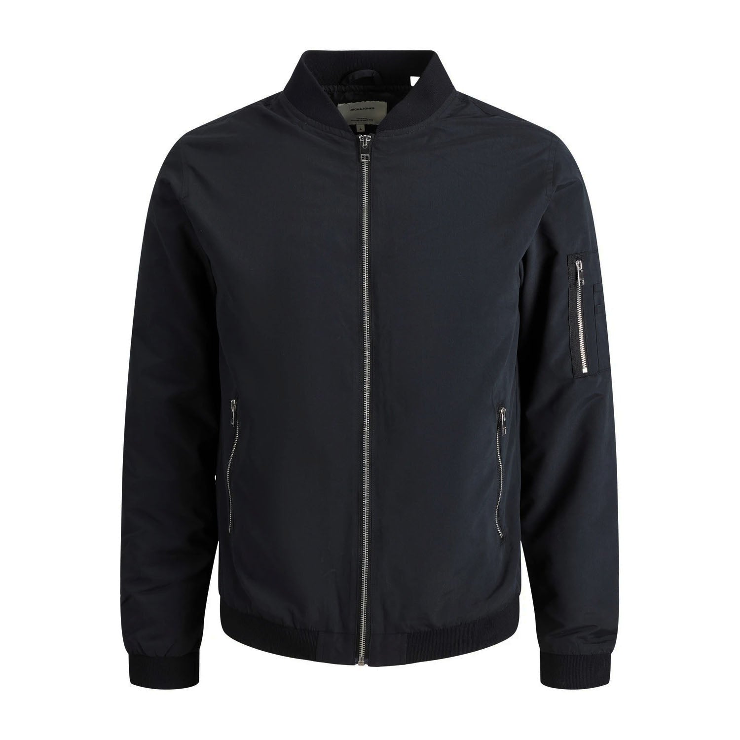 JACK & JONES BOMBER JOMER BOMBER BLACK 12165203/SWX-JEB-2023 BLACK