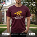 American College t-shirt pour Homme TS260103-GRENAT