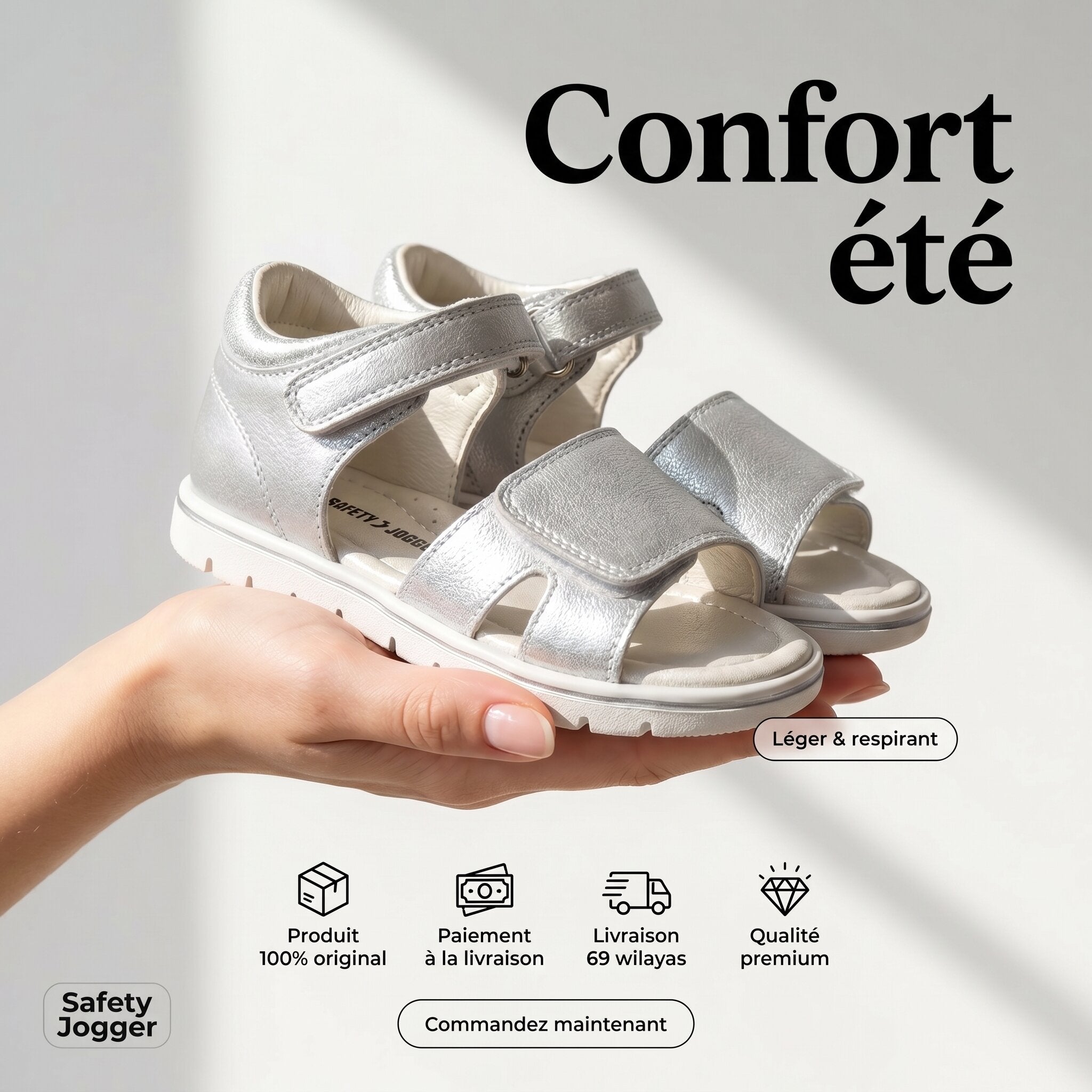 Safety Jogger  Sandales Enfant 610361-SIL
