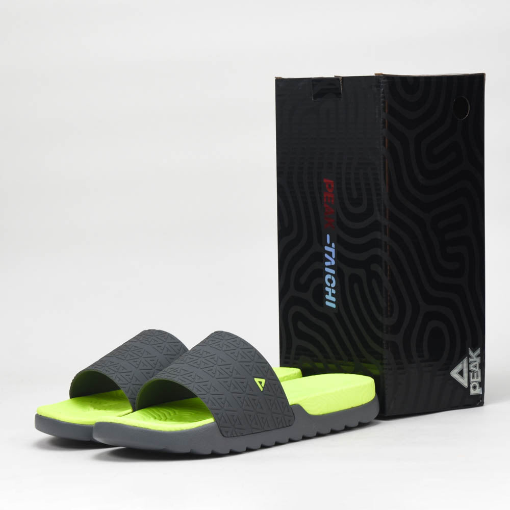 PEAK SLIPPERS DK.GREY YELLOW E02767L