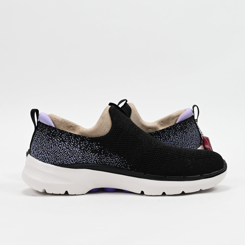 Skechers GO WALK 6 – Glimmering Walking Shoes Noir/Lavande