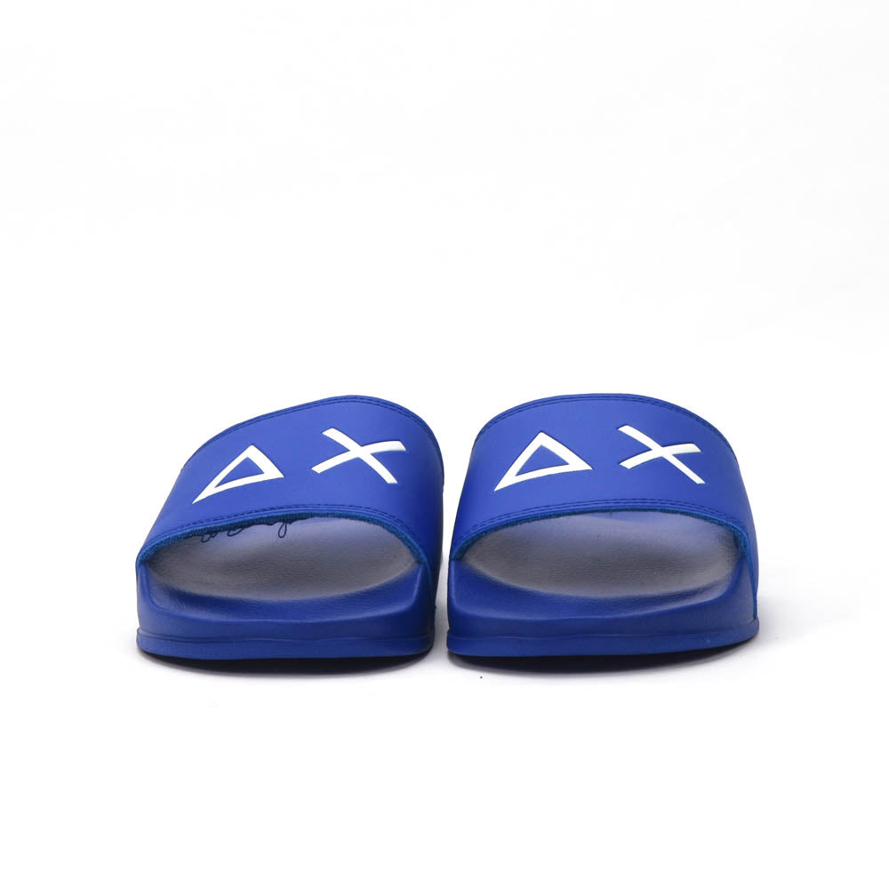 SUN68 Logo Blue Slippers X36110-58