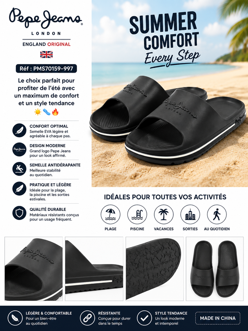 Pepe Jeans Beach Slide M PMS70159-997