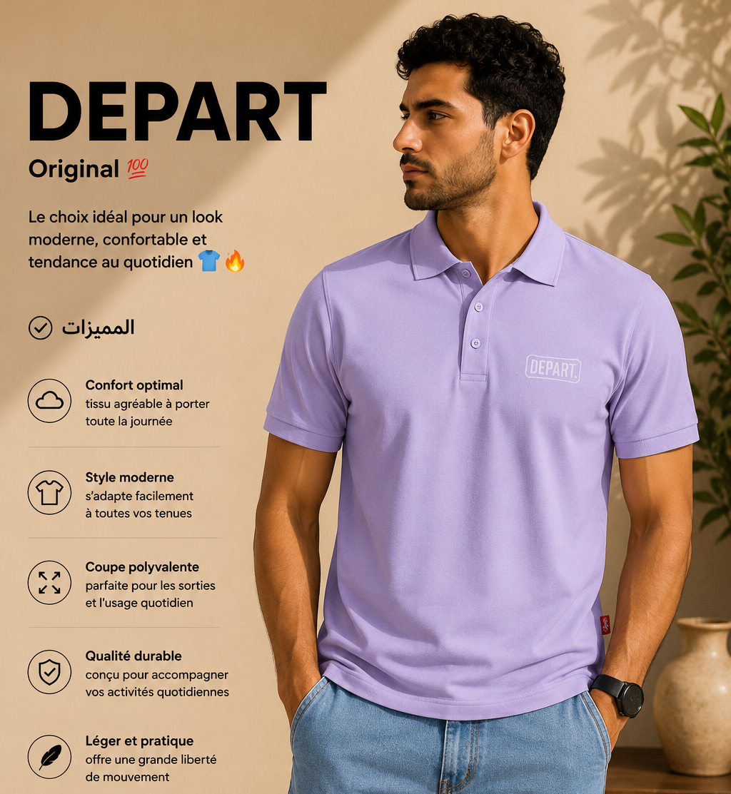 DEPART POLO G23-003391-LILAC24