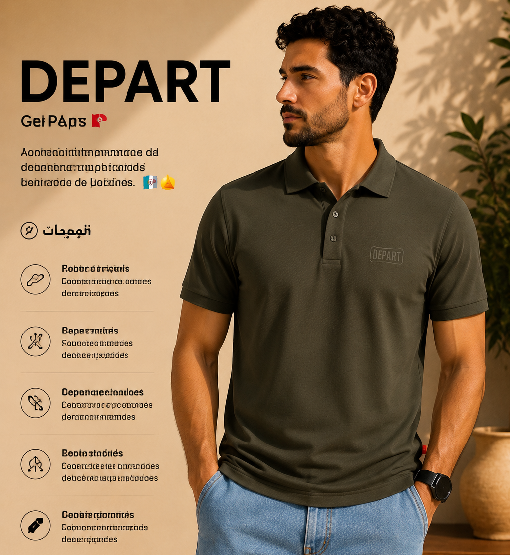 DEPART POLO G23-003391-KAKI23
