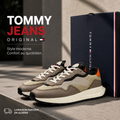 Tommy Hilfiger Men Sneakers EM0EM01259-BROWN-BEIGE