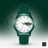 Montre Lacoste.12.12 Holiday à 3 aiguilles - Modèle blanc avec bracelet vert en silicone \ 2011135