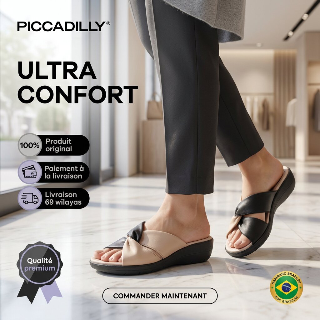 Claquettes Piccadilly Femme