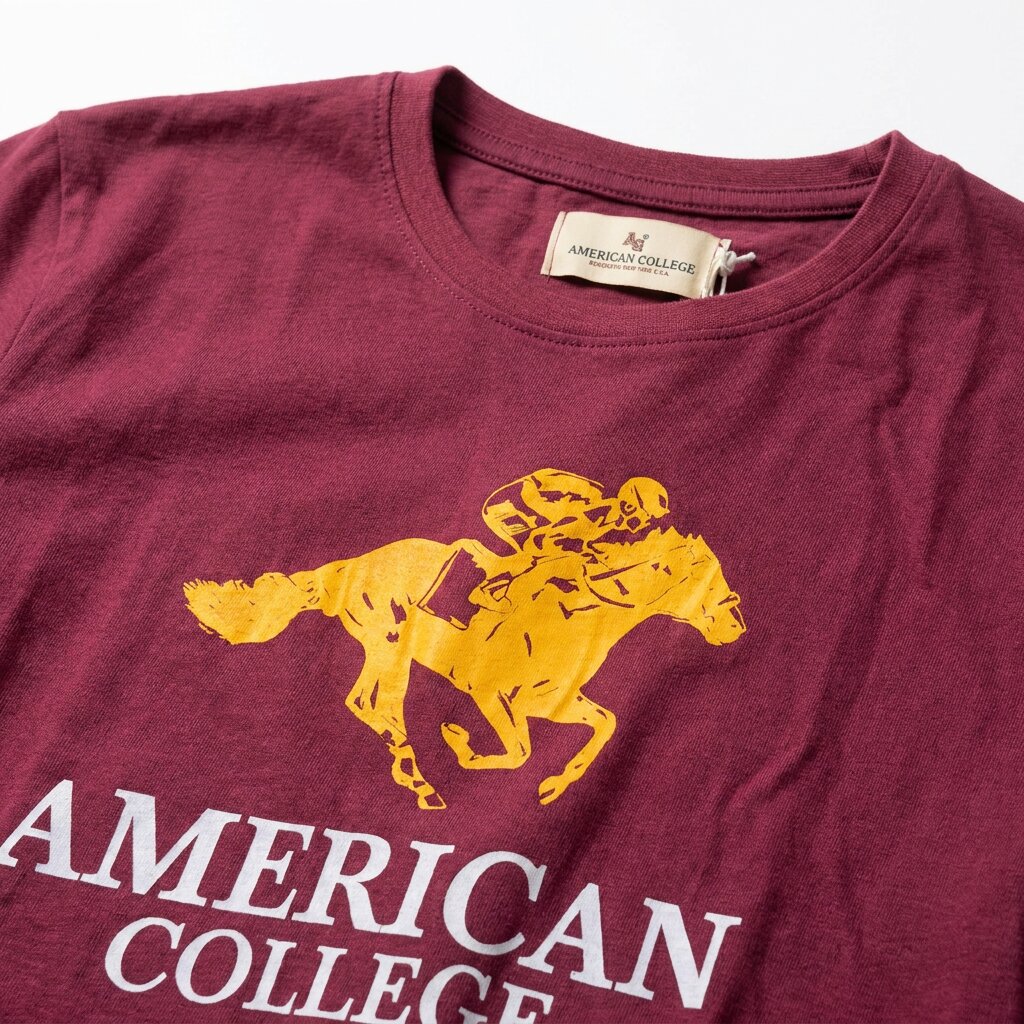 American College t-shirt pour Homme TS260103-DK-RED
