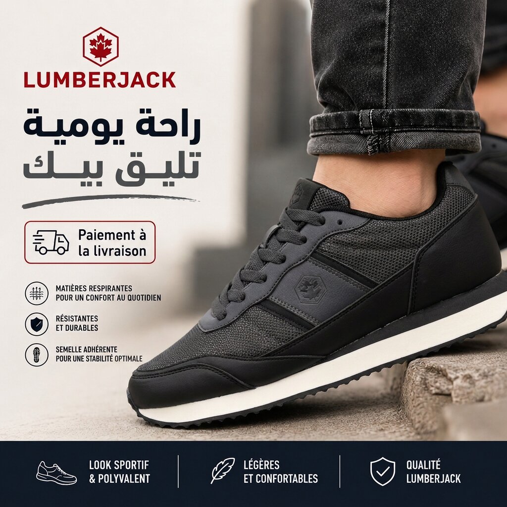 Lumberjack Evona — basket homme cuir style italien