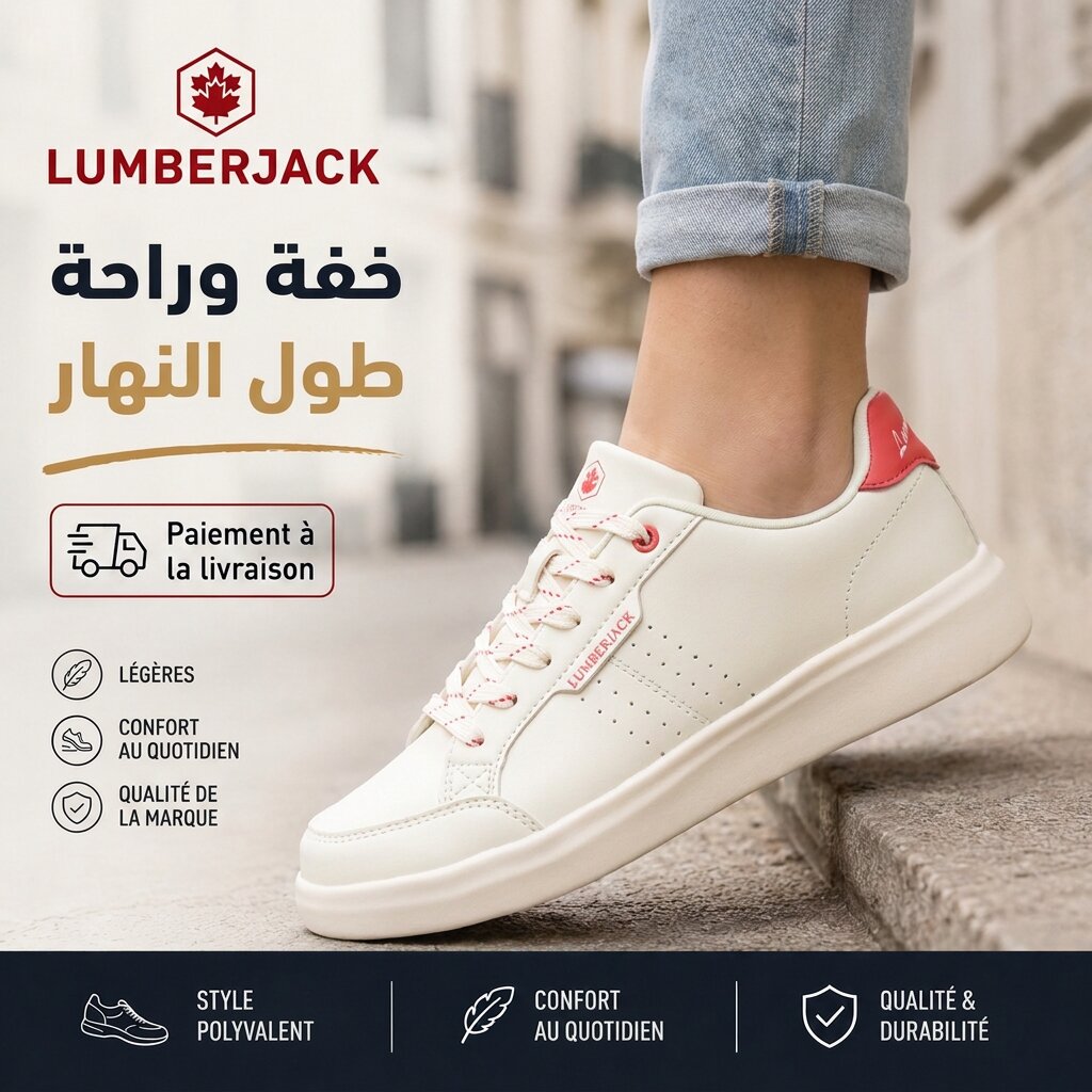 Lumberjack Helena — basket femme beige style italien